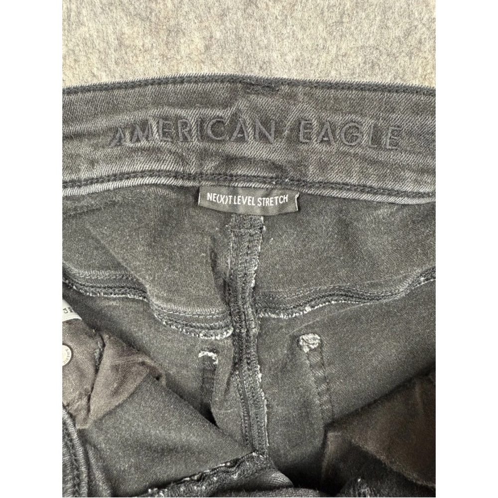 American Eagle Jeans‎ Women's 6 Regular Gray Next Level Stretch High-Rise Skinny - Picture 3 of 8